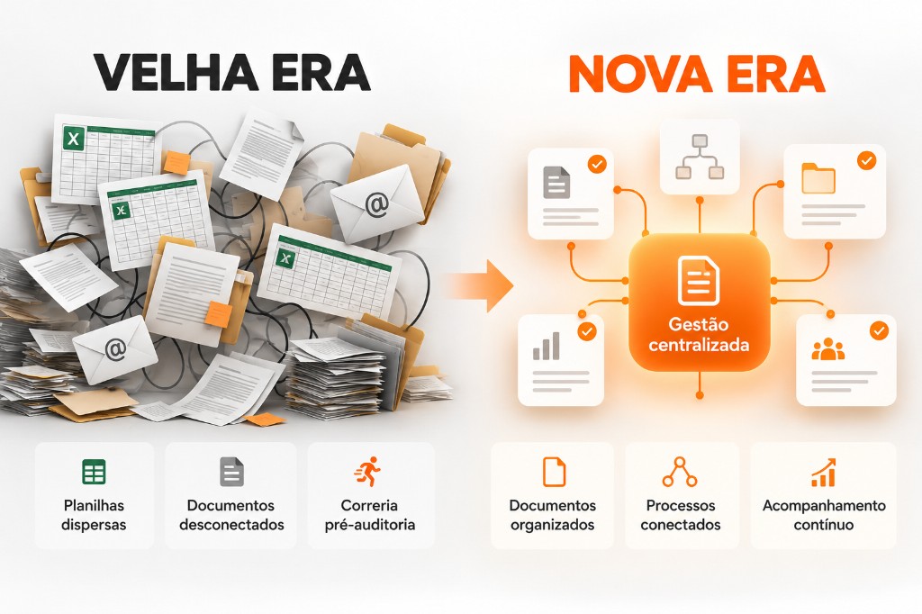Da velha era de planilhas e documentos soltos para a nova era de gestão centralizada