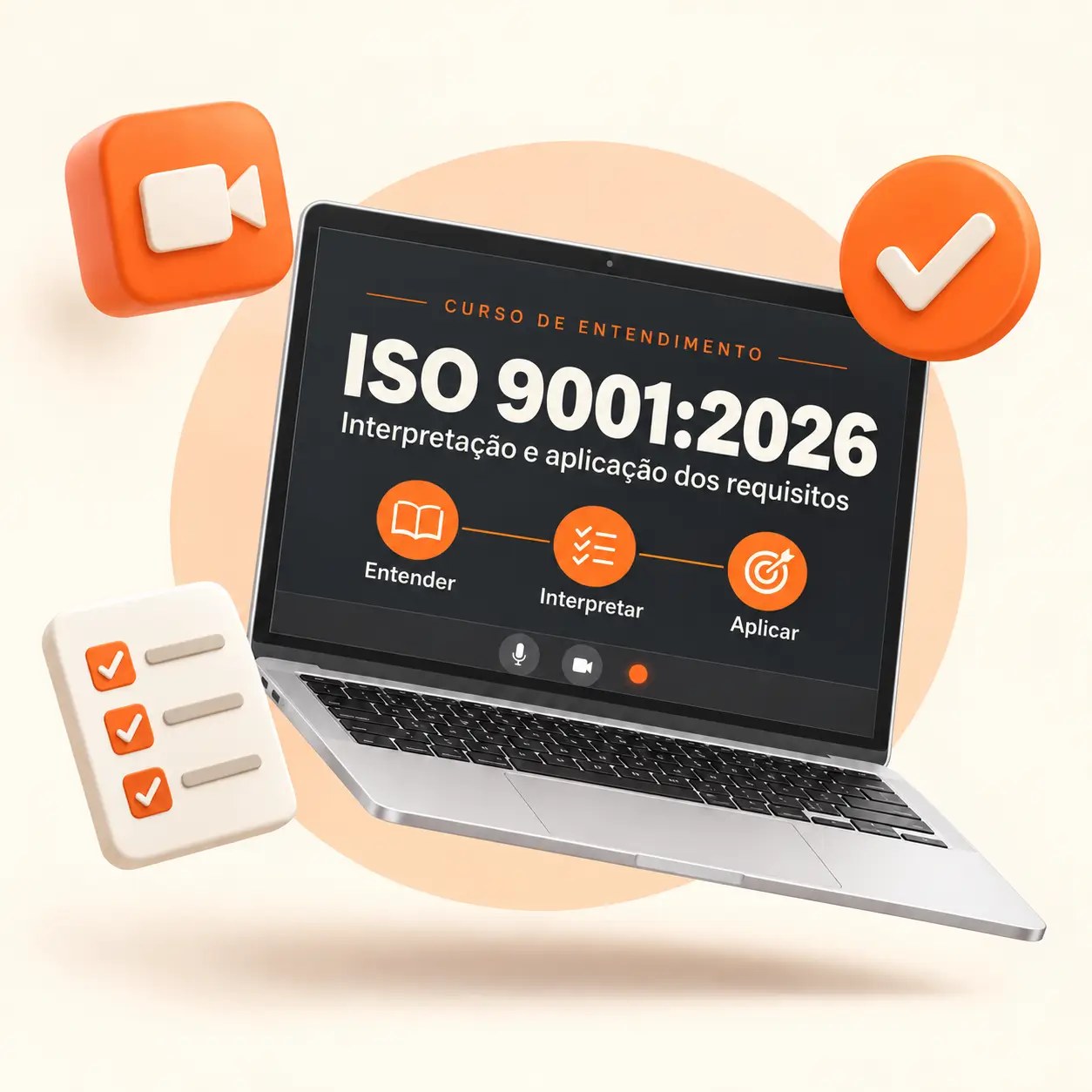 Curso de Entendimento da ISO 9001:2026, ao vivo